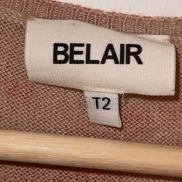 Belair French Designer Cashmere Blend Snake Print Tank Top size T2 / medium - Picture 2 of 5